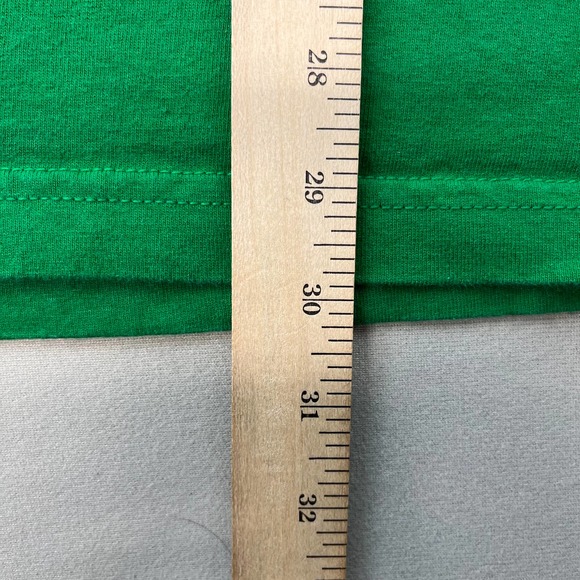 Vintage Green T-Shirt Adult XL Blank Custom Basic Crewneck Casual Cotton Mens - Picture 8 of 8